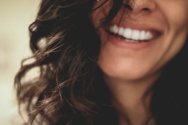 Straight smile after Invisalign treatment